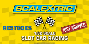 Scalextric 1/32 Scale Slot Car Restocks at Dark Horse Hobbies Just Arrived!